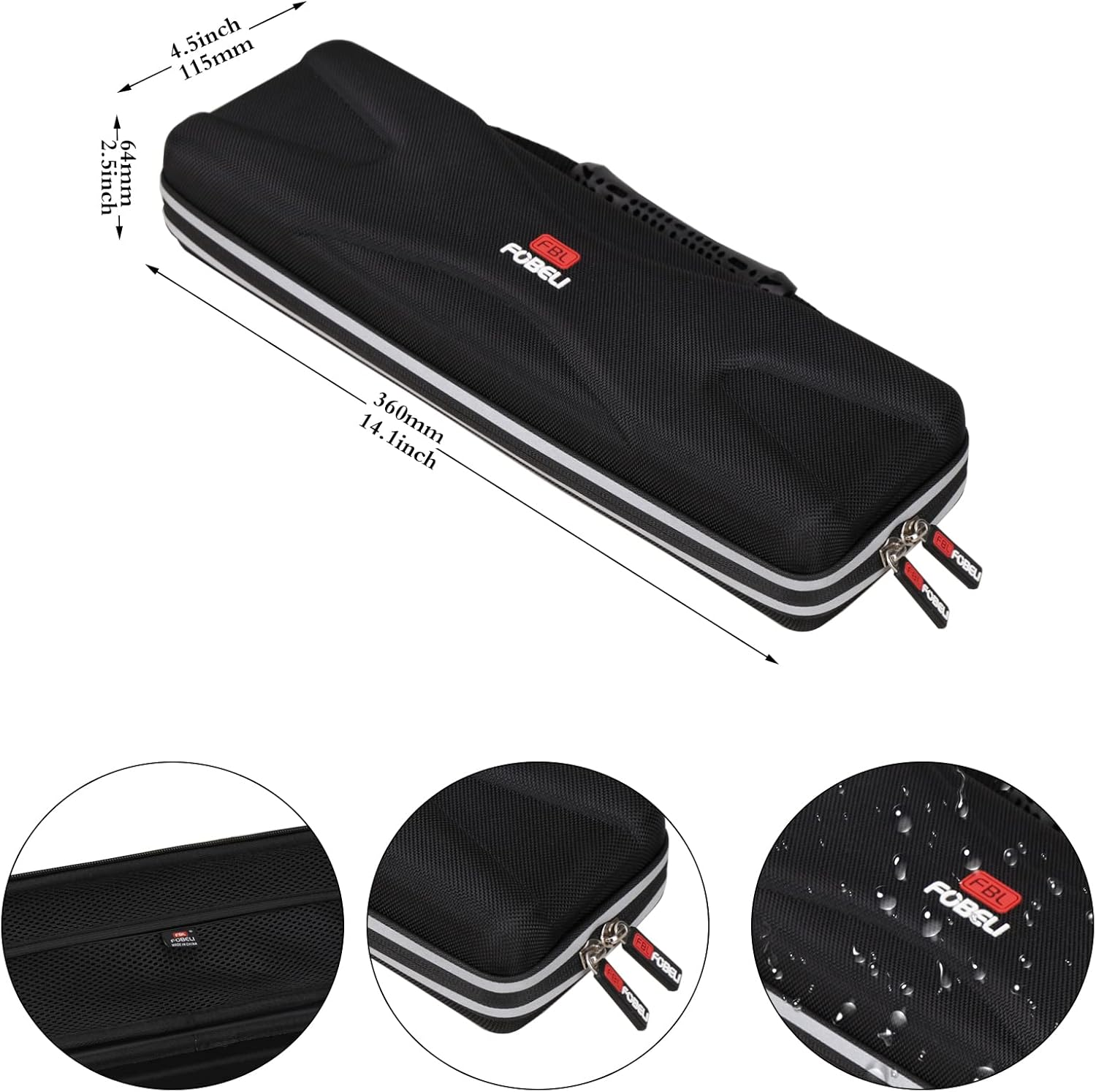 FBLFOBELI EVA Hard Storage Traveling Carry Case Compatible with Hercules Djcontrol Starlight Pocket USB DJ Controller, Shockproof Protective Carrying Bag (Case Only) image number 5