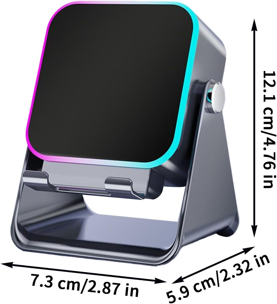 Wireless Induction Speaker - Induction Speaker | Foldable Audio Stand with Light | Foldable Audio Station with Light for Home, Office, Travel, Christmas, Birthday, Women, FI image number 6