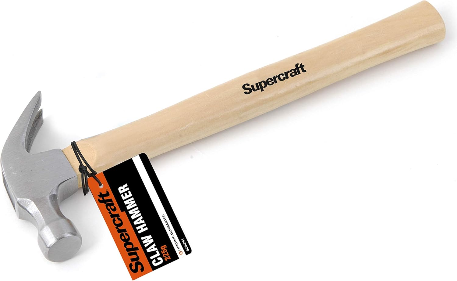 Supercraft 8 Oz Claw Wood Handle Hammer, Brown