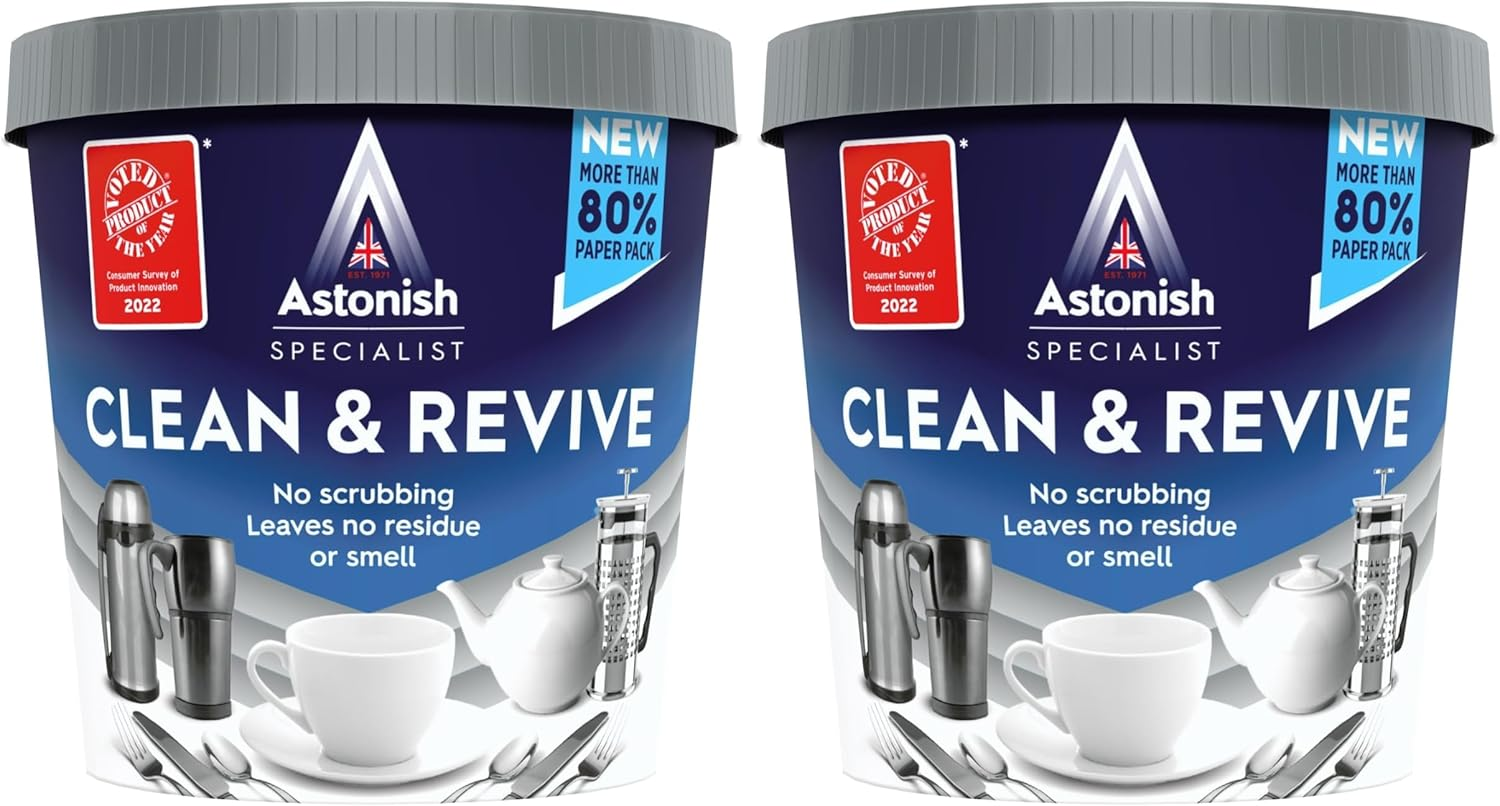 Astonish Specialist Cup Cleaner - Restore Coffee Cups, Tea Cups to like New - No Scrubbing to Remove Ingrained Stains (Pack of 2) image number 2