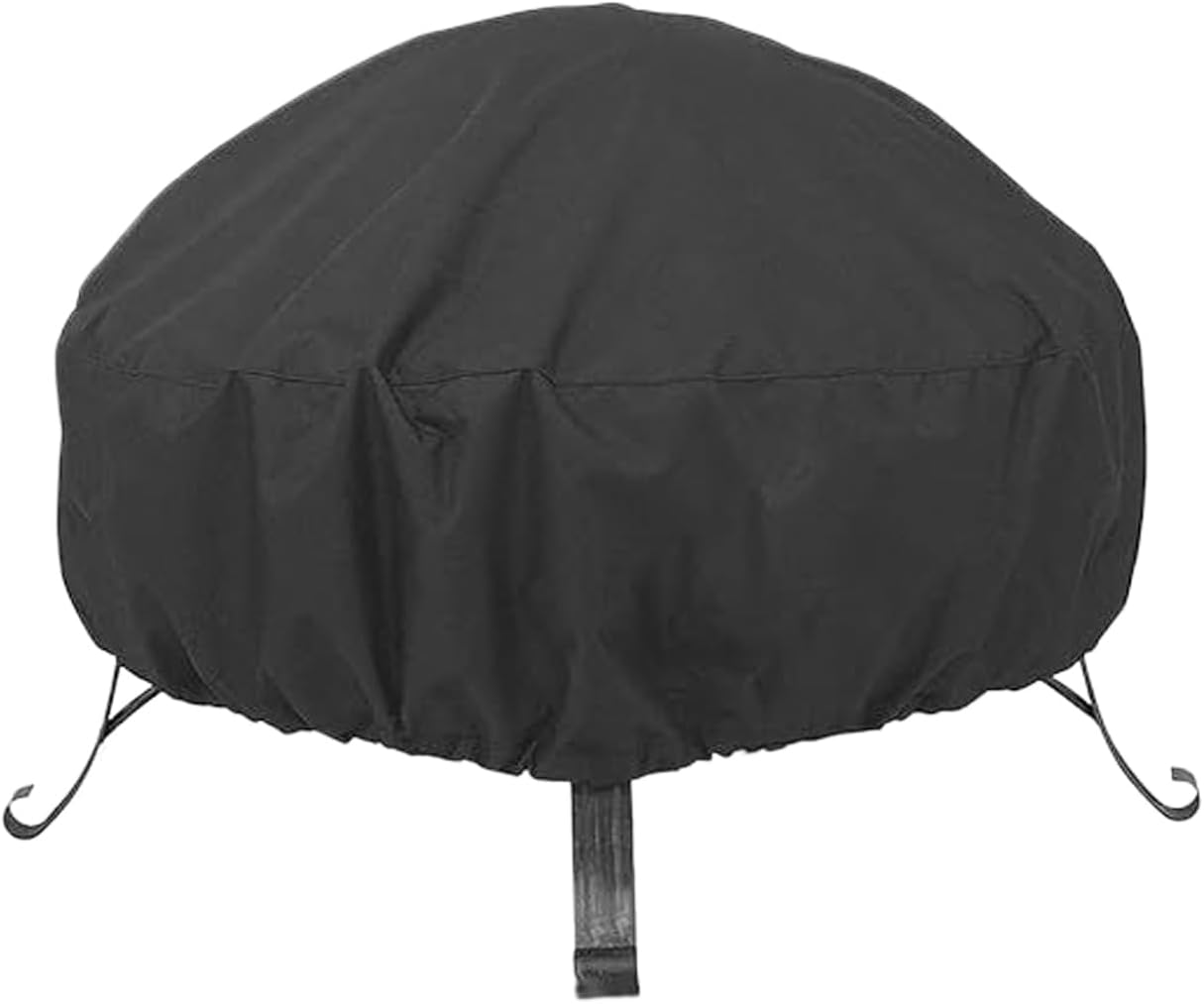 Round Cover for Fire Pit - Windproof Oxford Fabric, Grilling Protection,Windproof Outdoor Protector Durable Oxford Fabric Shield | for Rain Snow Sunlight Debris Bird Droppings Grilling Barbecue Bonf