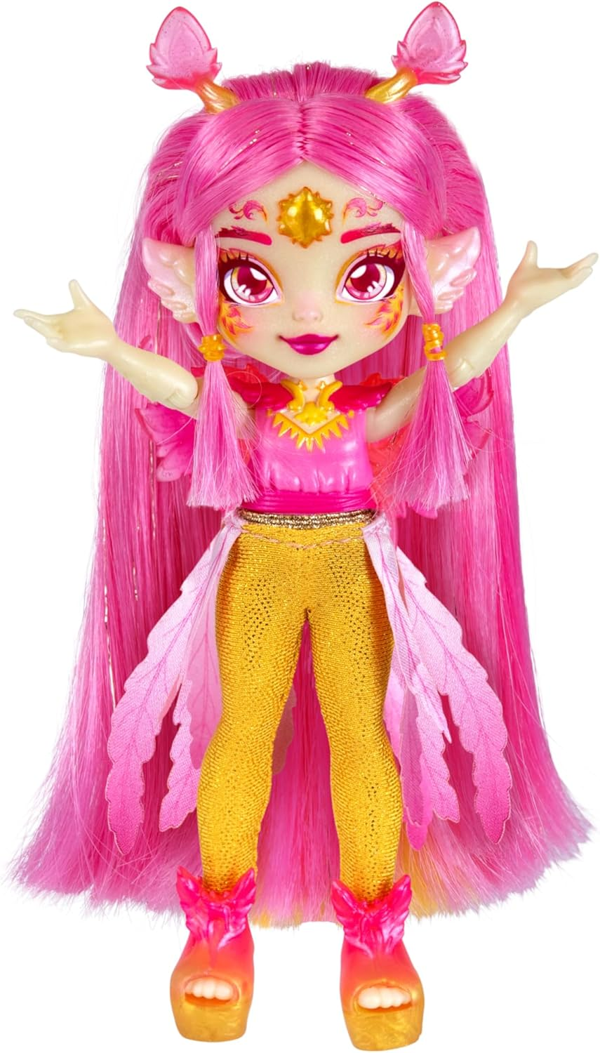 Magic Mixies Pixlings. Now with Shimmer Reveal! Pheona the Pheonix Pixling. Create and Mix a Magic Potion That Magically Reveals a Beautiful 16.5Cm Pixling Doll inside a Potion Bottle! image number 3