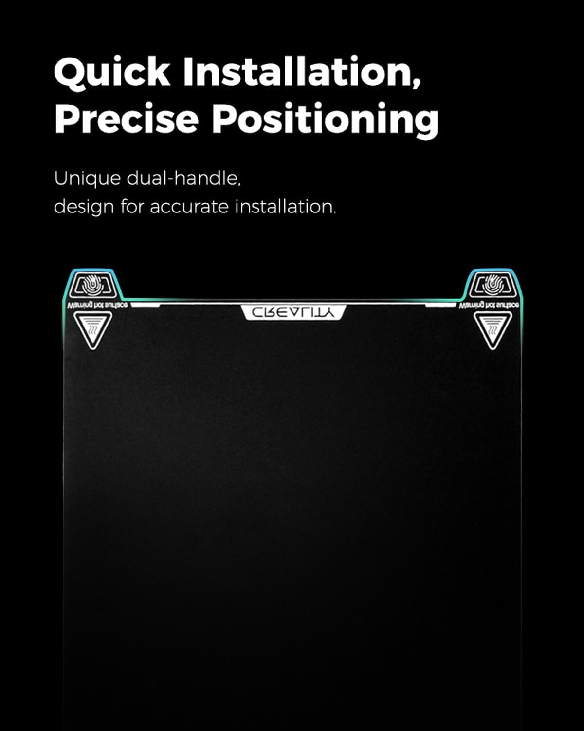 3D Printer Build Plate for K2 plus 3D Printer, 370X370Mm Epoxy Resin Surface Magnetic Flexible Removable Spring Steel 3D Printer Bed(Without Magnetic Base) image number 1