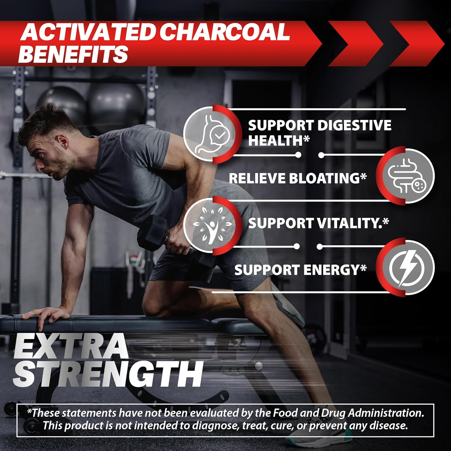 Activated Charcoal 1,200Mg per Serving by BEBEFEN | Enhanced with Shilajit 300Mg | Activated Charcoal Capsules | Derived from Coconut Shells | Non-Gmo | Gluten Free | 90 Count image number 3