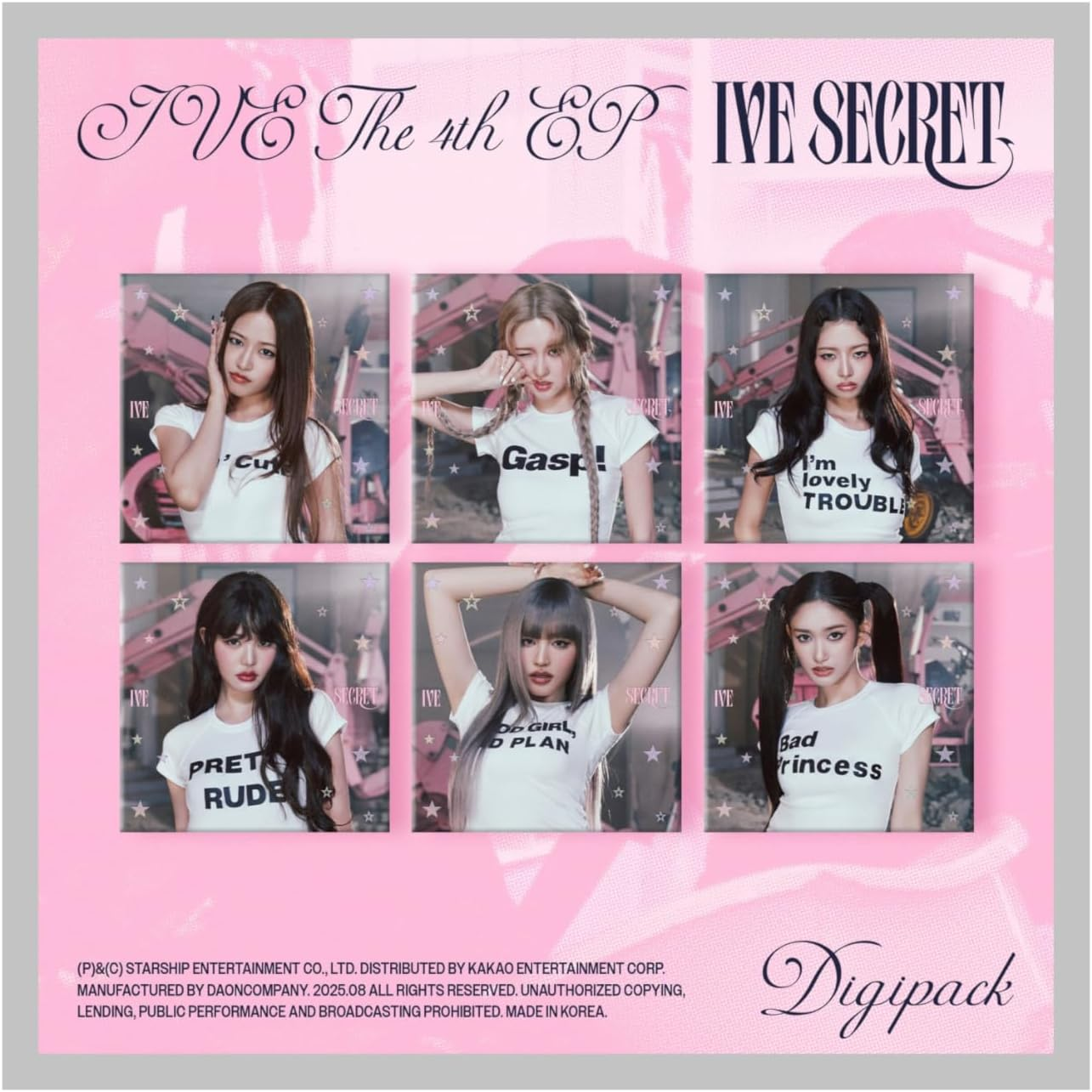 IVE IVE SECRET 4Th EP Album with Tracking Sealed (Standard Set(Shh!+Gasp!+Psst!)) image number 1