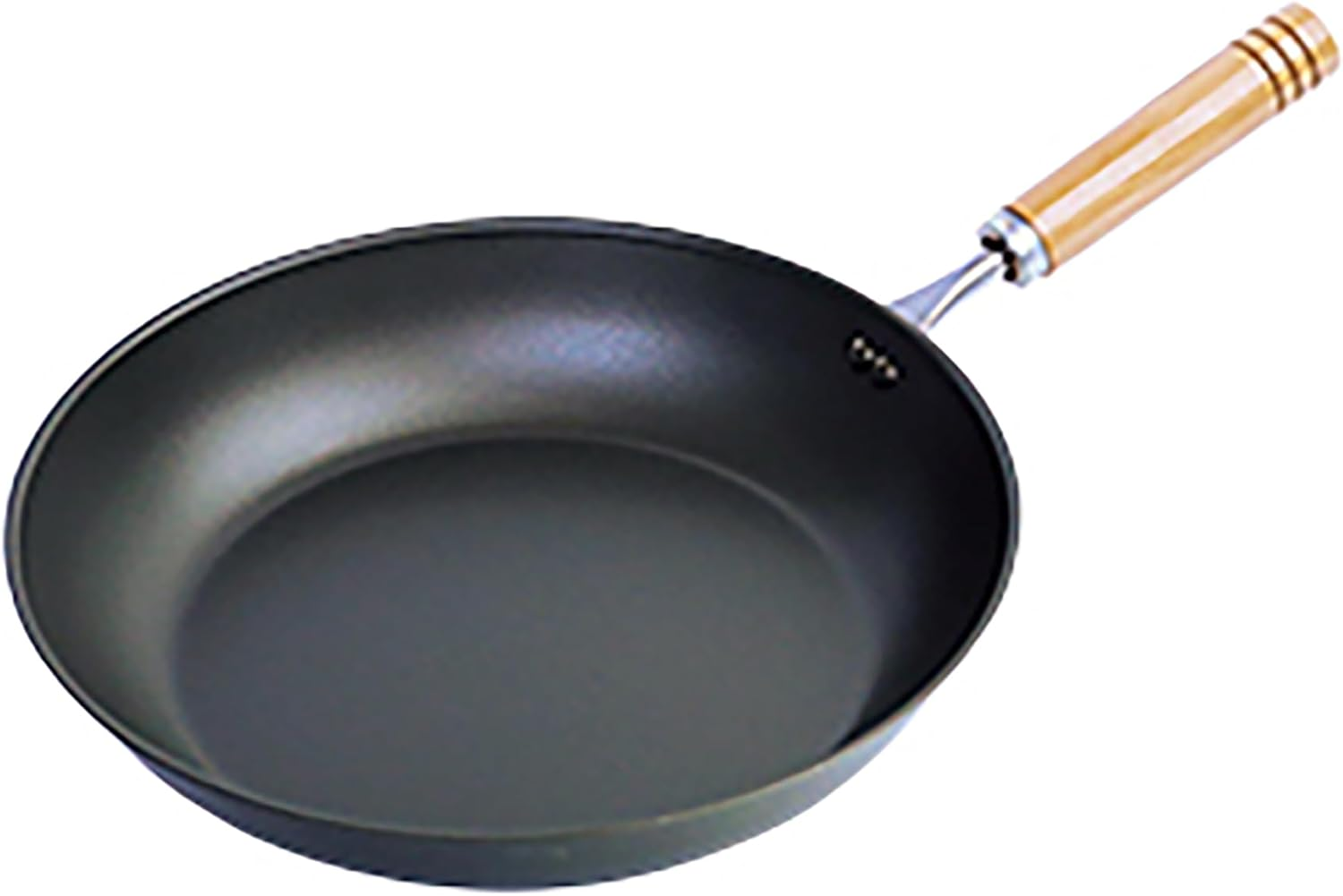 Sugiyama Metal KS-3043 Oval Frying Pan, Compatible with Induction and Gas Fires, Iron, Made in Japan, Artisan Flavor, Nano Embossing, Light Weight Even Though Iron Works with Oil image number 5