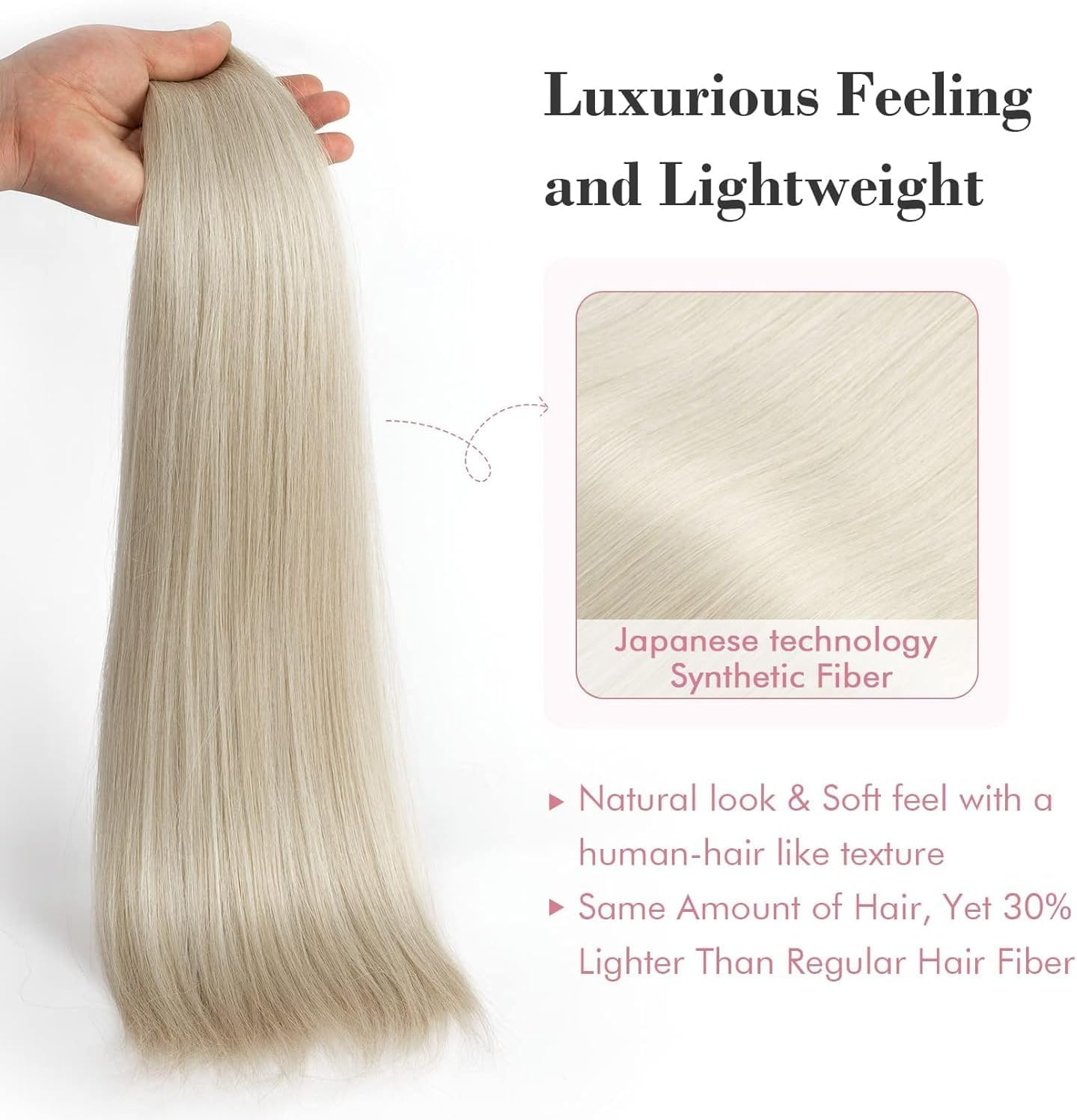 6Pcs Long Straight Black Clip in Hair Extensions for Women, Natural & Good Connectivity Hair Extensions Clip In,Straight Human Hair Clip in Extensions,24Inch (Light Brown) - Blonde Mix Brown image number 5