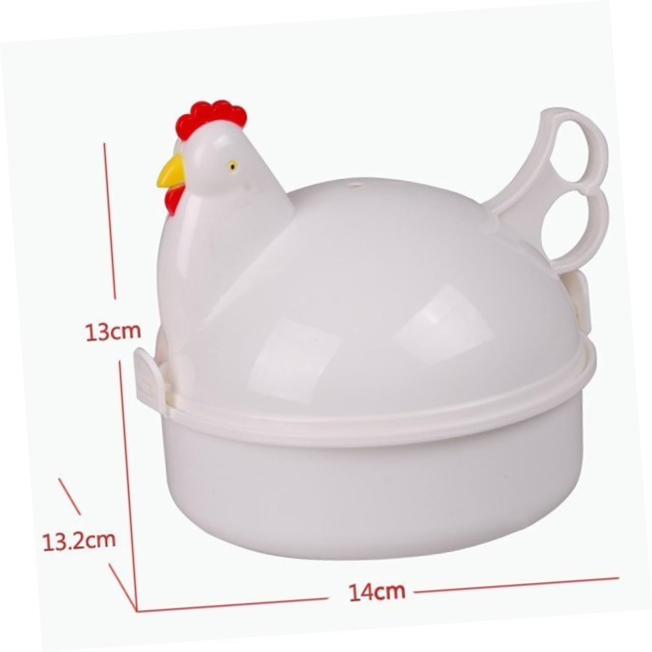 LABRIMP Chicken Shaped Microwave Egg Boiler Poacher Cooker for Eggs Easy to Use Egg Boiler Microwave Egg Poacher for Quick Breakfast Cooking