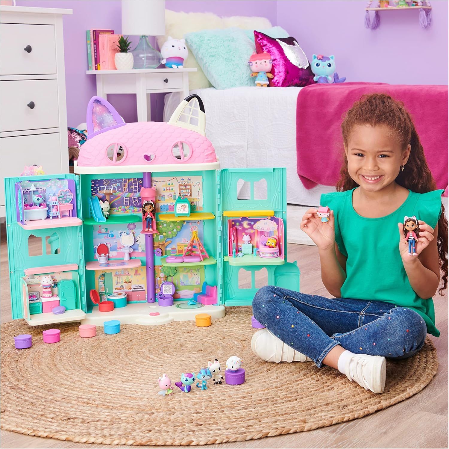Gabby'S Dollhouse, Deluxe Figure Gift Set with 7 Toy Figures and Surprise Accessory, Kids Toys for Ages 3 and Up image number 4