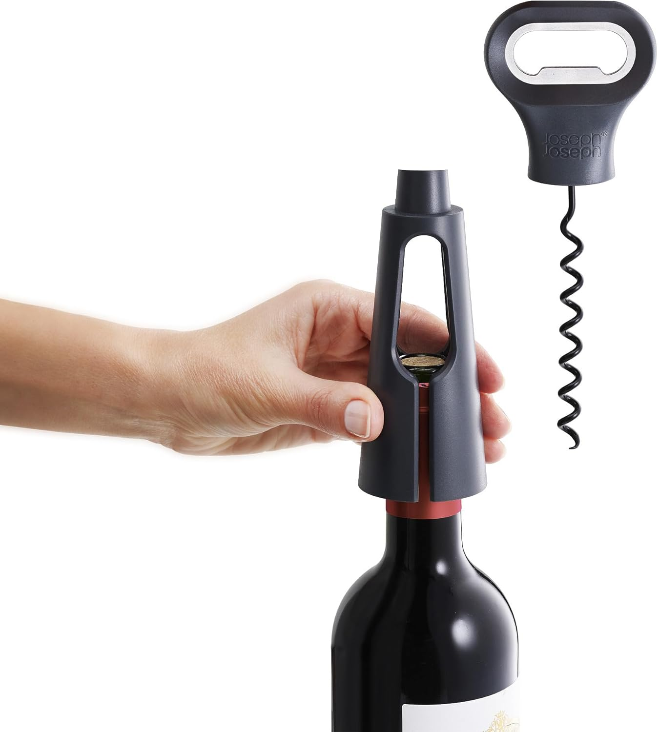 Joseph Joseph Duo 3-In-1 Corkscrew, Black image number 5
