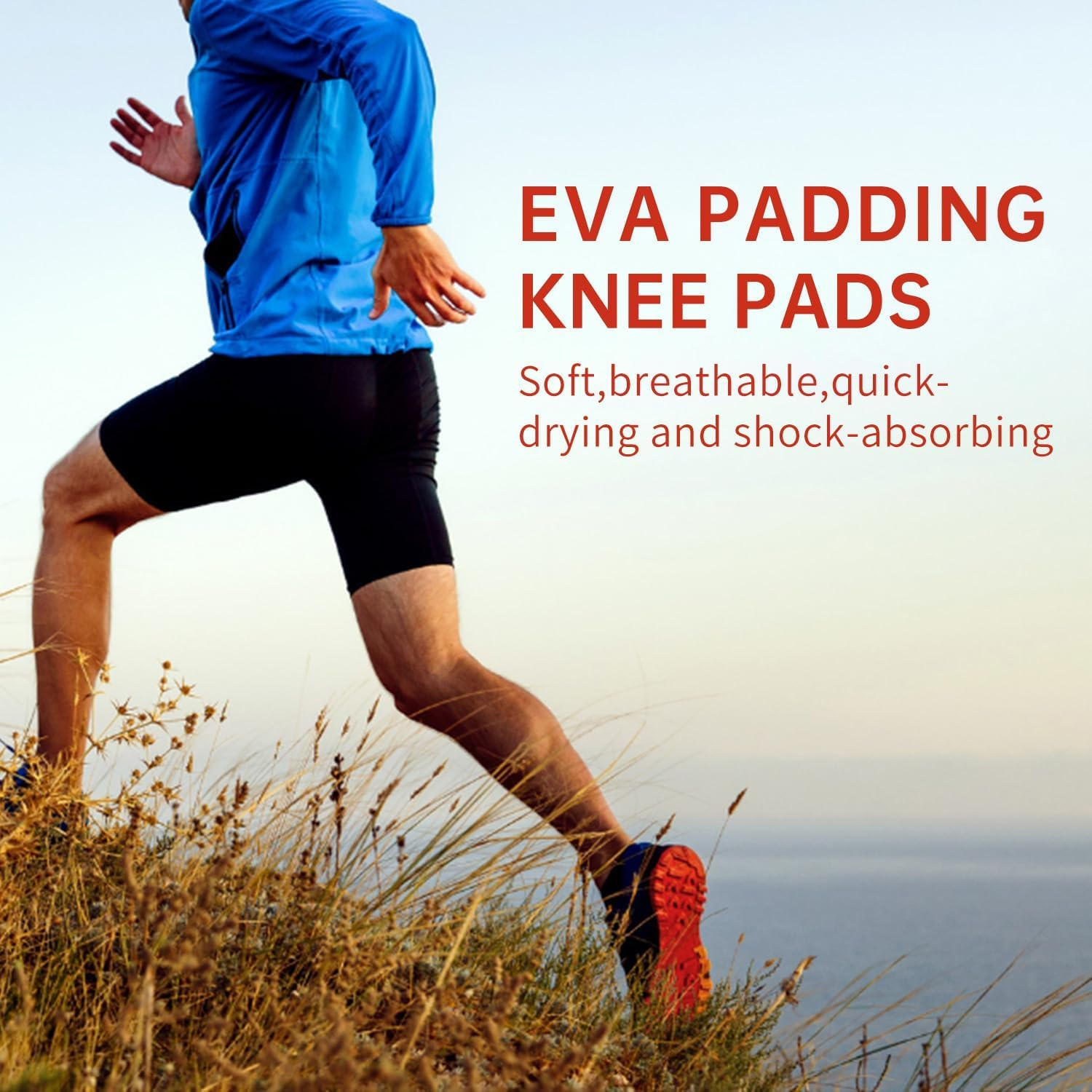 ZANZER Compression Knee Pads for Youth Adult, Basketball Baseball Knee Sports Brace Knee Support, Anti-Slip Collision Avoidance Knee Pad Protector Sleeve for Volleyball Football Cycling (1 Pair,Xl) image number 6