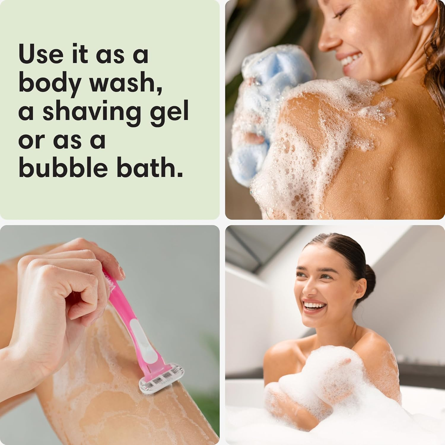 Shikai All Natural Moisturising Shower Gel, Gardenia, 350Mls (Pack of 2) image number 4