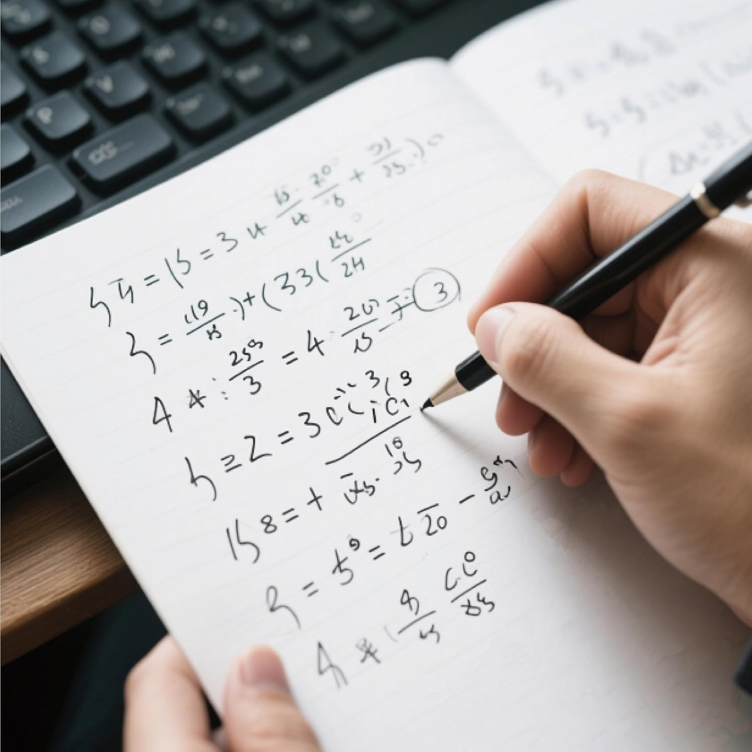 TUNJILOOL A7 Leather Journal Notebook - 2Pack Dotted/Grid/Blank Pages, 100GSM Thick Paper, Water-Resistant Cover, Elastic Closure & Inner Pocket (Black) image number 3