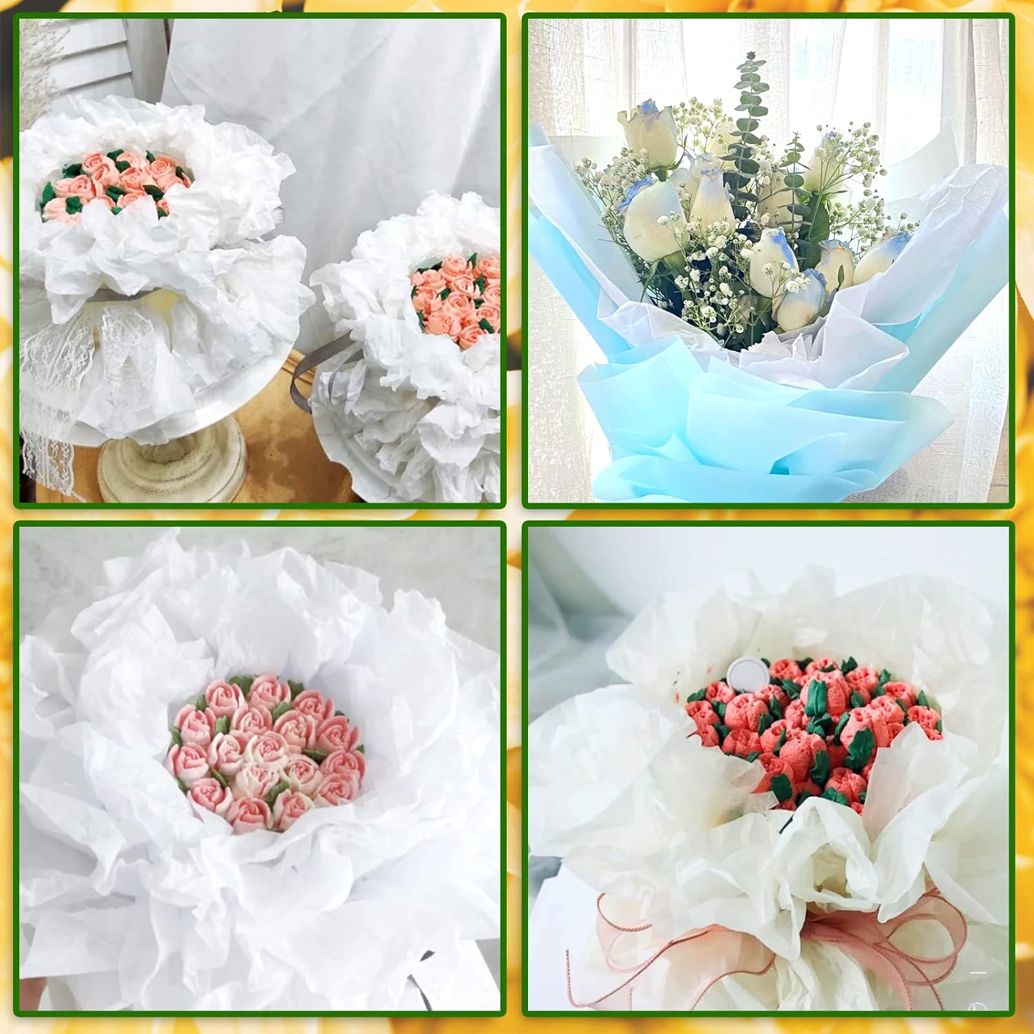 RYKOMO 100 Sheets 20 X 30 Inch Acid Free Archival Tissue Paper Unbuffered No Acid Paper White No Lignin Free Packing Tissue Paper for Preserving Clothing Storage Textiles Present Wrap image number 6