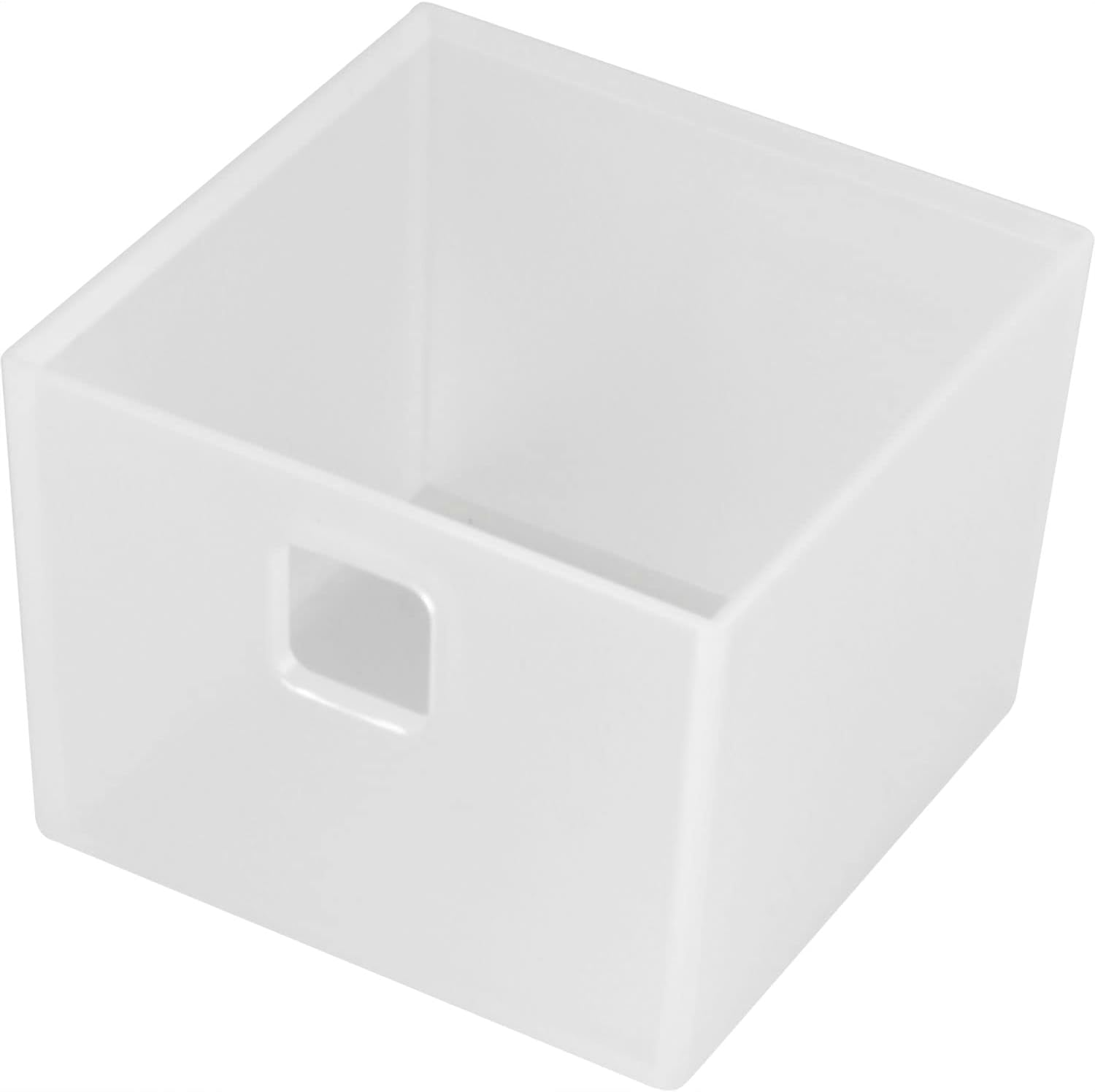 NINKA 5016.11 20909 White Translucent Banio Drawer Container 1-Compartment Storage Container Organiser 84 X 84 Mm Plastic