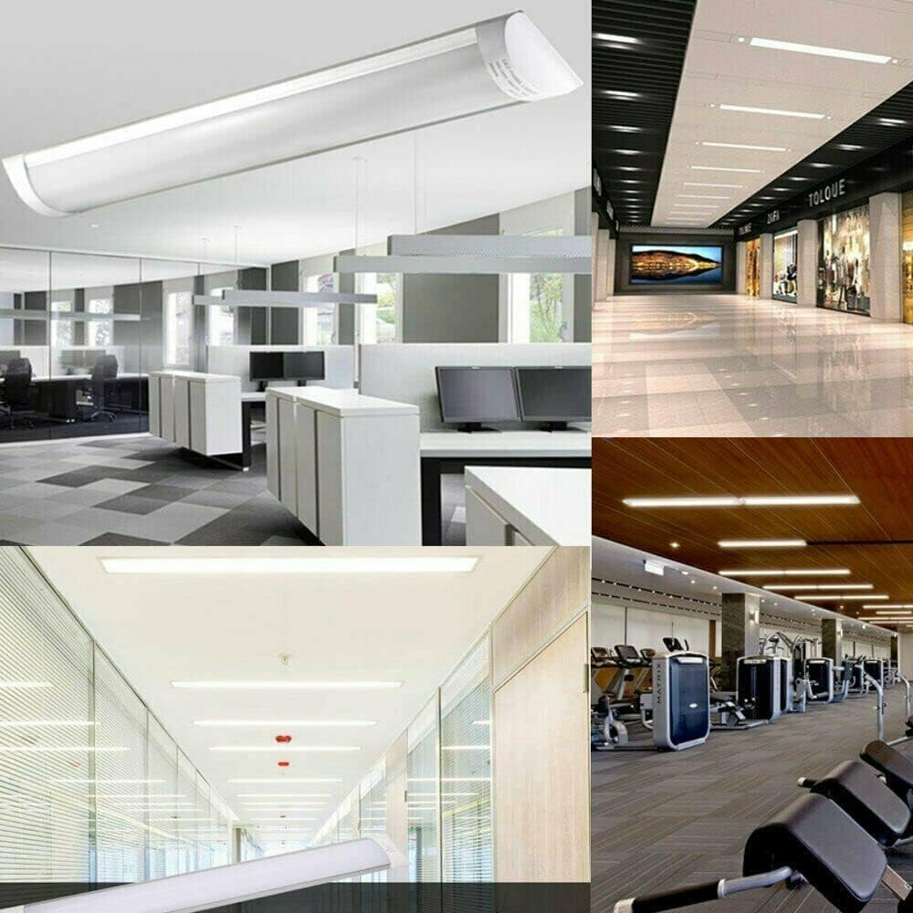 Kirli 120Cm 4FT 36W Slim LED Batten Tube Light Linear Ceiling Panel down Lights (120CM 36W 3Pcs) image number 1