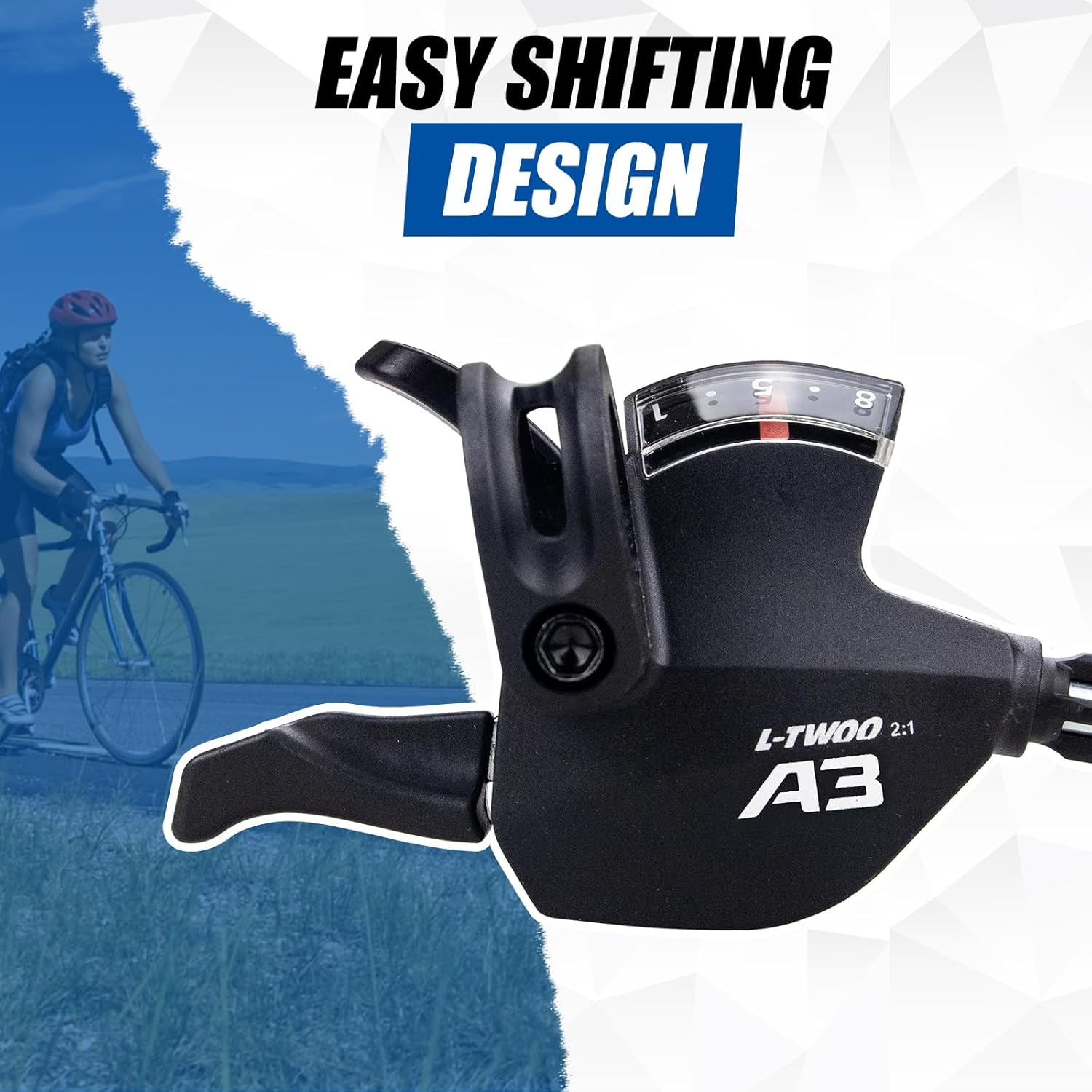 WEEROCK Bike Shifter Lever 8 Speeds Right Thumb Gear Shift Lever for Mountain Bicycle - 3X7 Speed image number 6