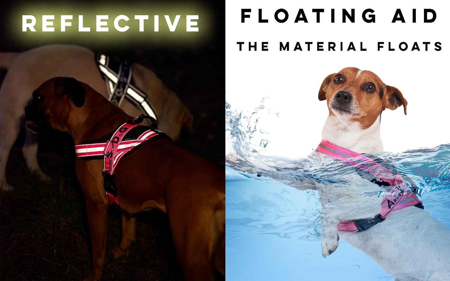 Dog Harness with 3 Metal Ring Anchors to Hold Your Dog&rsquo;S Chest or Thorax and Not Suffocate Its Neck. Attaches Easily with a Single Quick Release. (Pink, M)