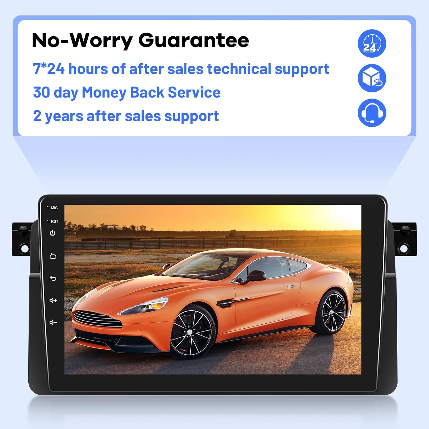 [2G+64G] Car Radio for BMW 3 Series E46 1999-2005, Android 13 Touch Screen Car Play Stereo, Carplay/Android Auto/Eq Audio/Swc/Bluetooth