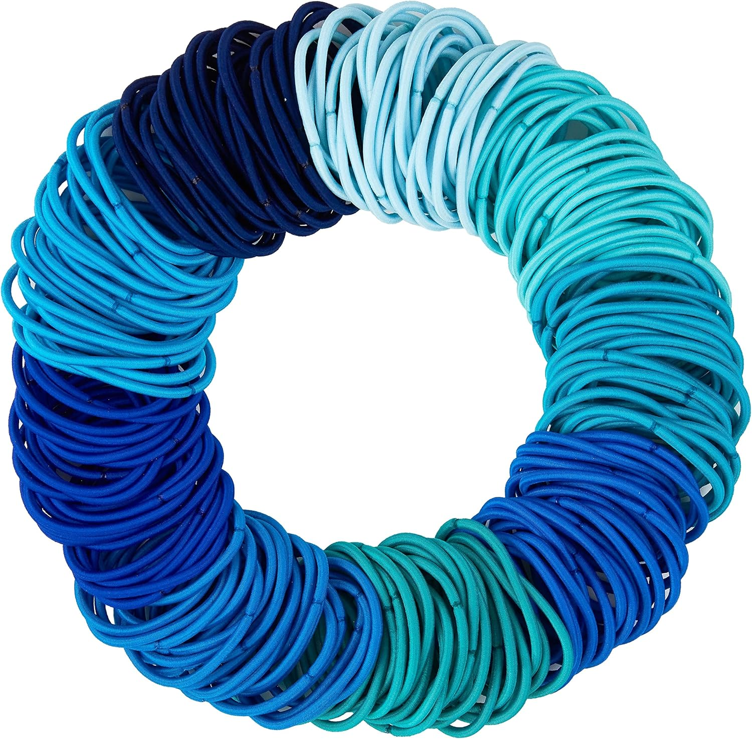 Expressions 216-Piece Hair Ties, 4Mm Bright Colors Value Pack, No Metal Ponytail Holders for Thick, Curly, and All Hair Types