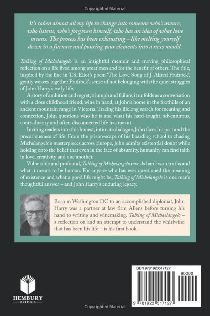 Talking of Michelangelo - an Autobiography: Meditations on Doubt, Struggle and Fulfilment image number 1