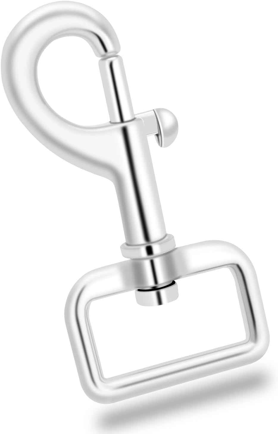 Coobigo Metal O-Ring Slide Buckle Rectangle Rings Swivel Snap Hooks D Ring Roller Buckles - 1 Inch image number 1
