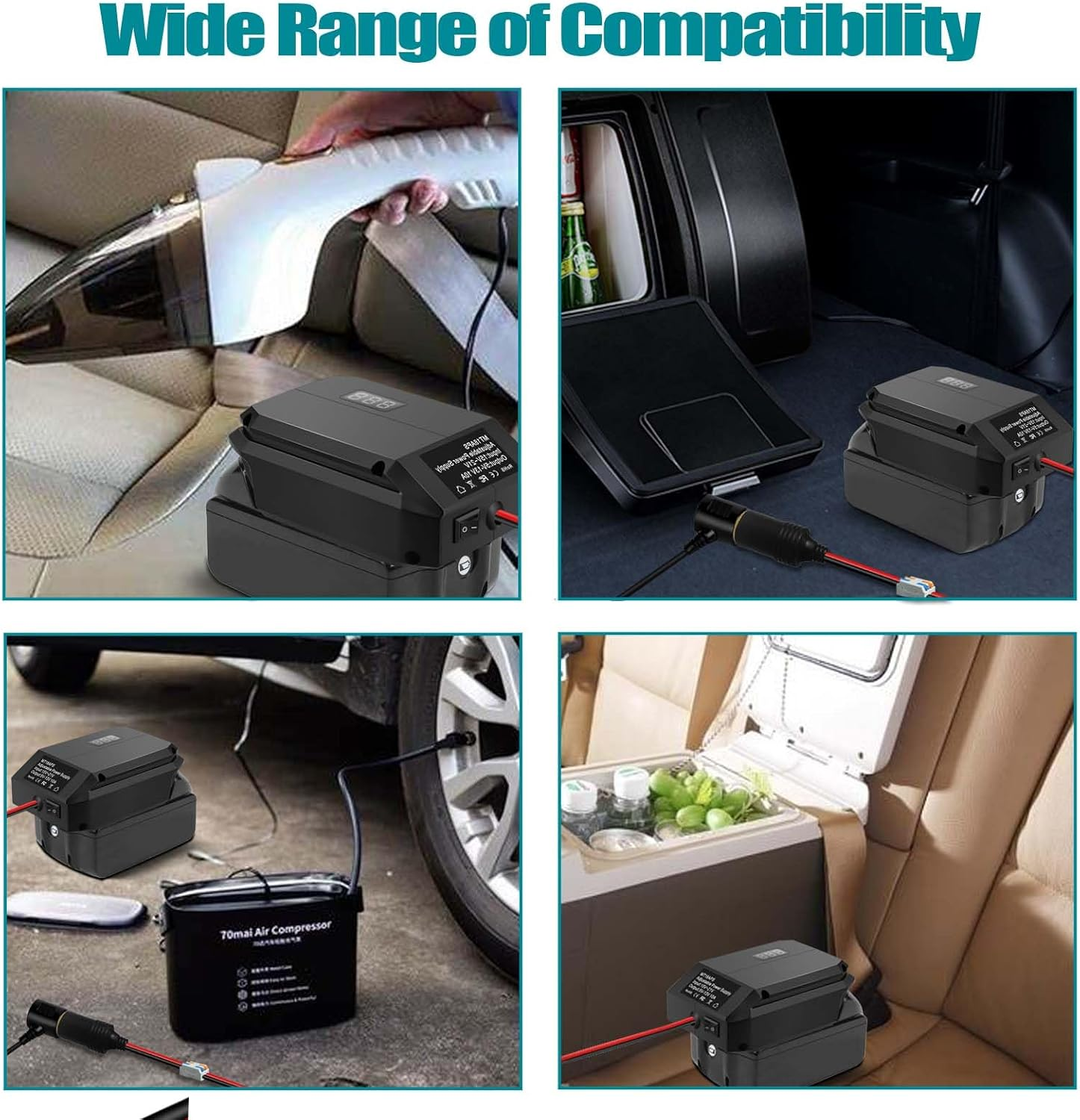 Step down Adapter for Makita Battery LXT, 18V to 12V Converter Voltage Regulator from 18V to 5V-13V Adjustment DIY Power Supply, with Cigarette Lighter Connector image number 3