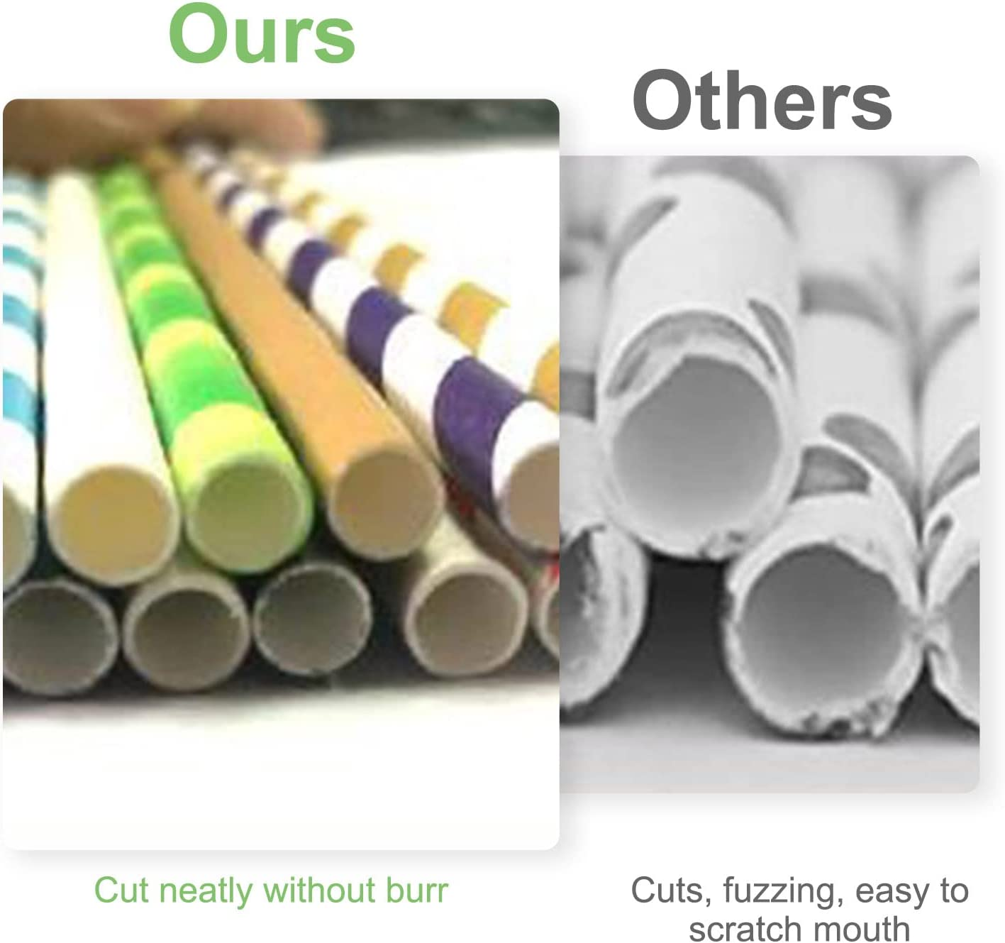 100PCS Biodegradable Paper Straws Bulk, Assorted Colors Drinking Straws for Juice, Shakes, Cocktail, Coffee,Soda, Milkshakes, Smoothies,Celebration Parties and Arts Crafts Projects DPS-100A image number 4