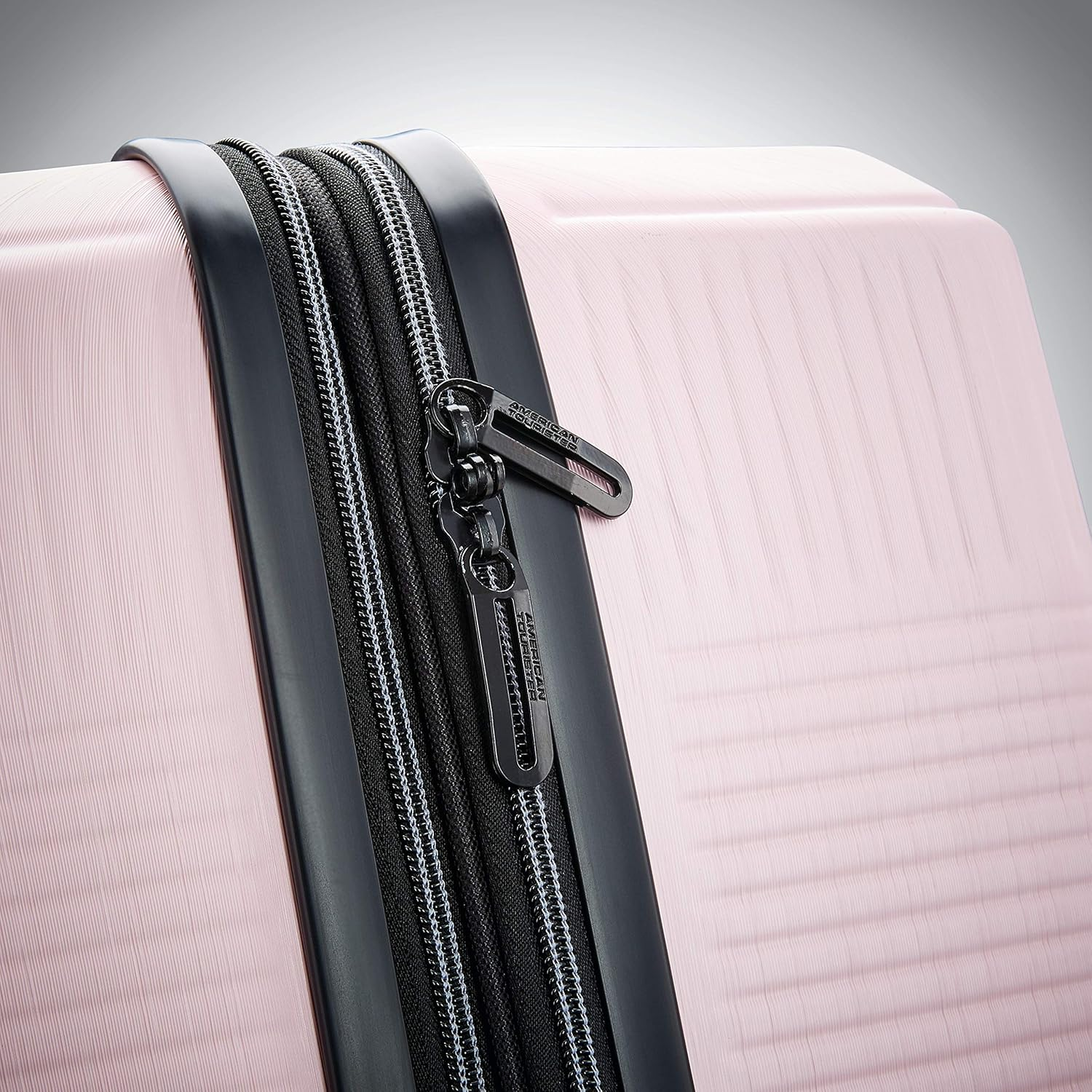 American Tourister Stratum XLT Expandable Hardside Luggage with Spinner Wheels, Petal Pink, Checked-Medium 24-Inch, Stratum XLT Expandable Hardside Luggage with Spinner Wheels image number 5