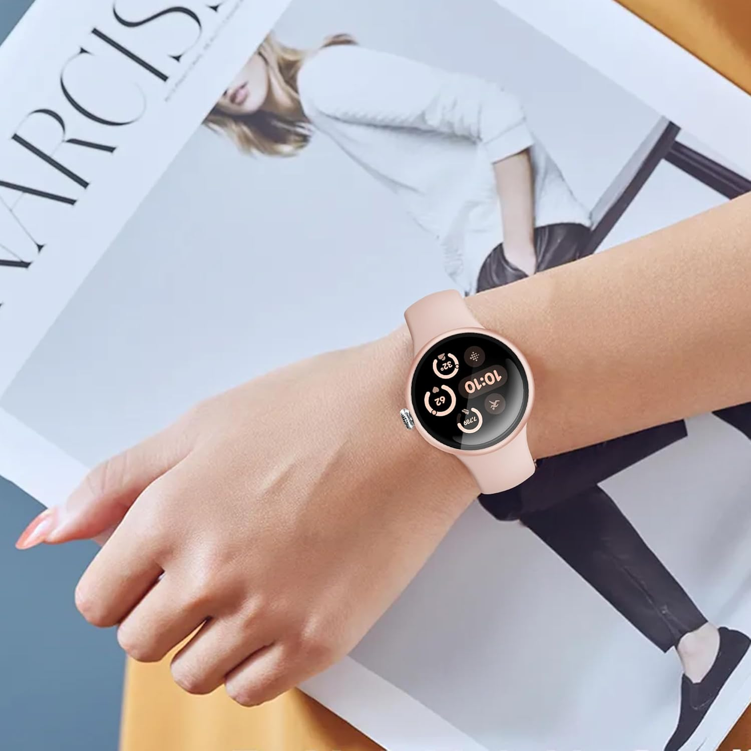 Tiorecime 10 Pack Case for Google Pixel Watch 3/2/1 41Mm with Tempered Glass Screen Protector, Shockproof Hard PC Bumper, All-Around Protective Cover Compatible with Pixel Watch 3/2/1 41Mm Accessories image number 3