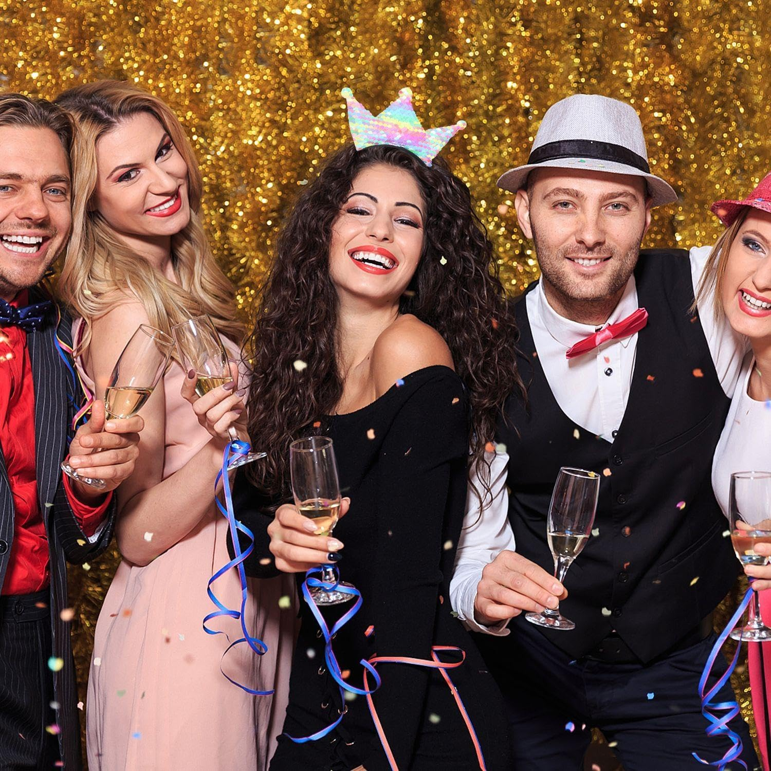 3 Pieces Crown Headband, Sequin Headband, Cute Cartoon Band, Girls Headband, Party Headband, Clothing Accessories