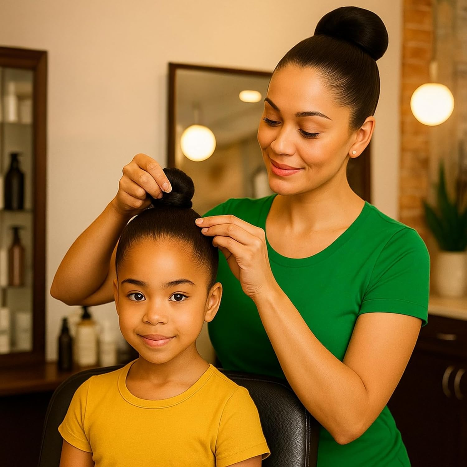 Maadali Hair Bobbles for Thick Hair, Black, Pack of 7, Hair Bobbles for Women, Durable, Soft, for Normal to Thick Hair, No Metal, Perfect Hold and Pain Free image number 4