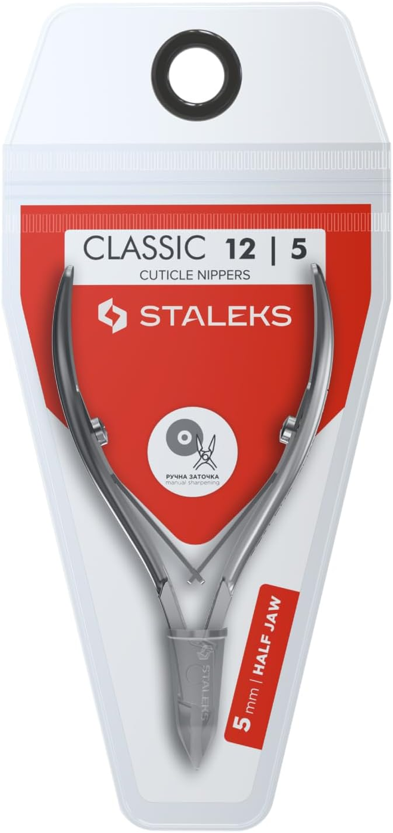 STALEKS Classic Cuticle Nippers 1/2 Jaw 0.2 Inch (5 Mm) NC-12-5