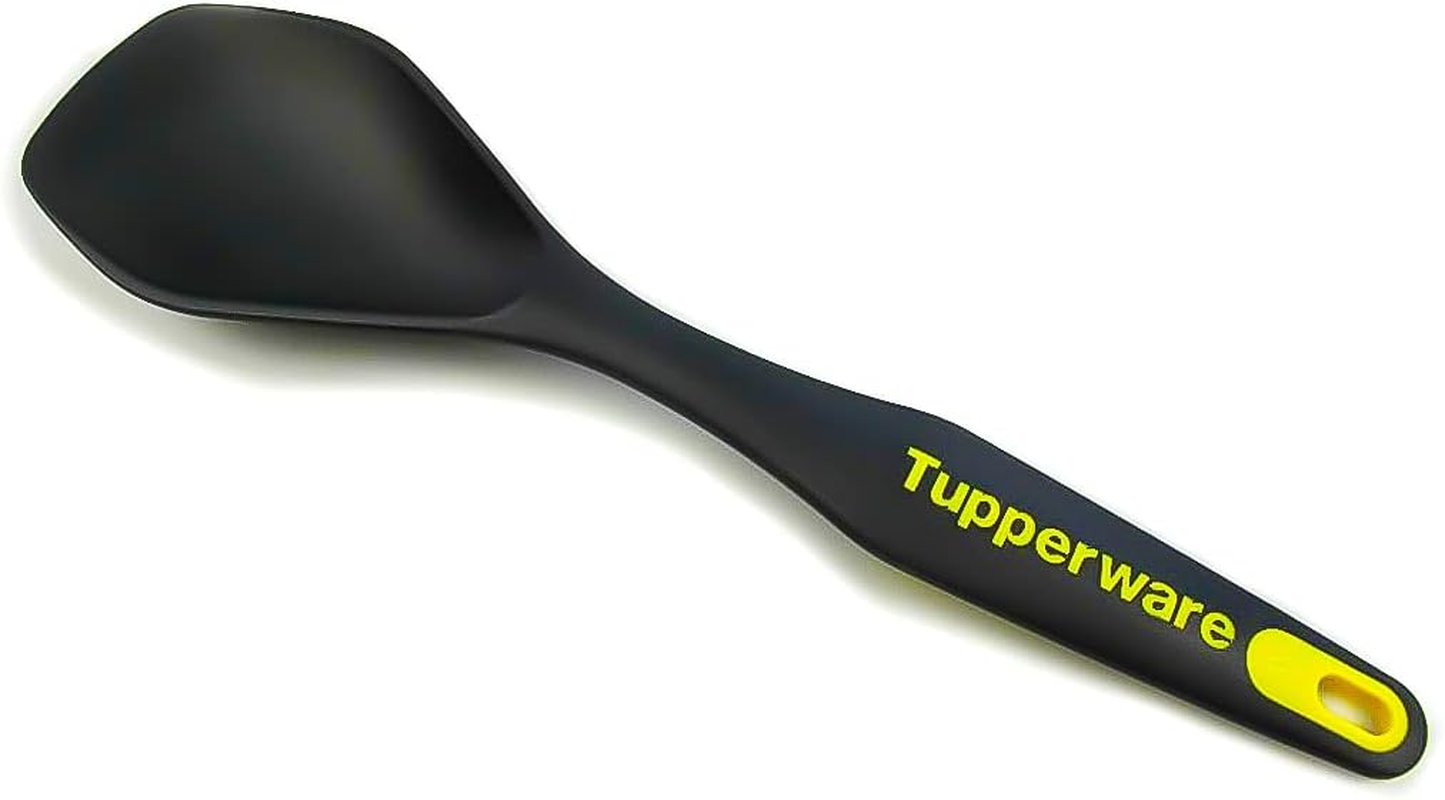 TUPPERWARE Serving Spoon F51 Grab and Go Black Yellow image number 1