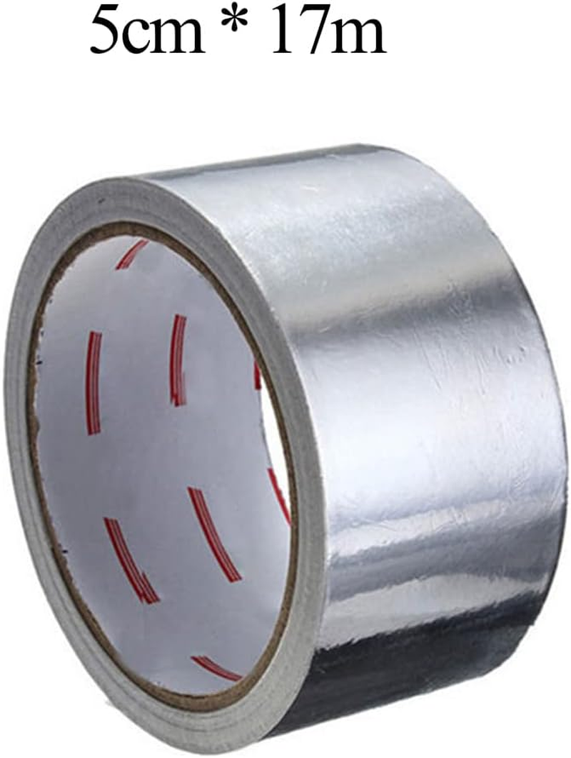 Aluminum Foil Tape - 1.97Inch X 55.77Feet Heat Insulation Adhesive Metal Tape - Sealing Tape for Air Conditioning Duct image number 3
