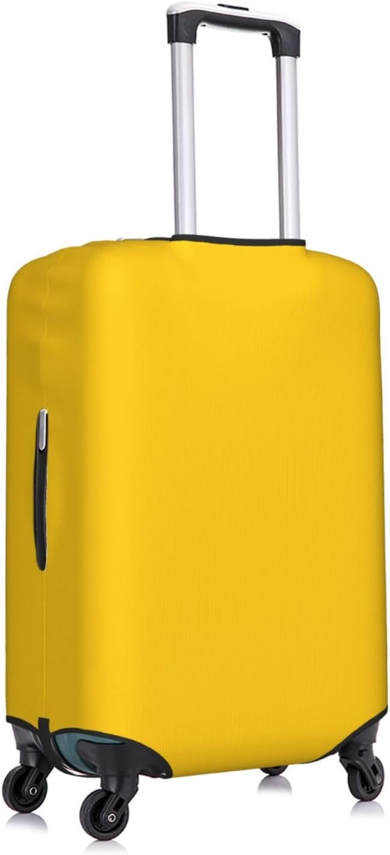 FJWSLCH Milk Duck Yellow Luggage Cover for Suitcase TSA Approved Elastic Suitcase Cover Anti-Scratch Travel Luggage Protector Cover Washable Trolley Case Cover Fit 18-32 Inch Luggage, Black, Small image number 6