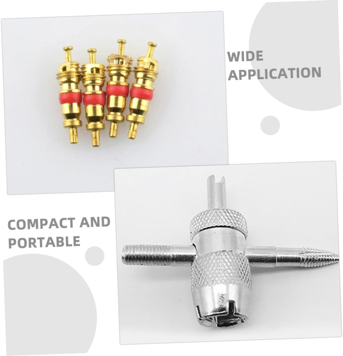 Sosoport 2Sets Tire Removal Tool Valve Core Tool Easy to Use for Car Suv Truck Automotive Maintenance image number 2