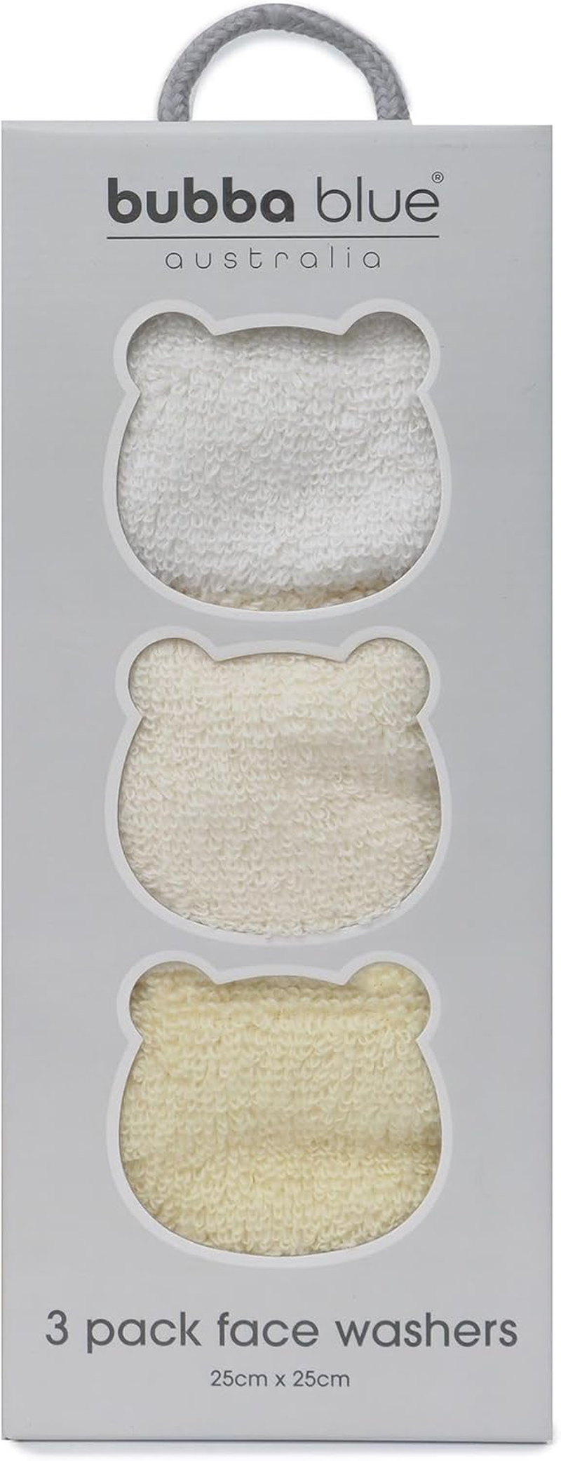 BUBBA BLUE Everyday Essentials 3 PK WASH Cloths Wheat image number 1