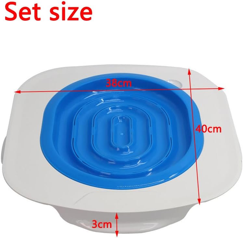 Cat Toilet Training Kit,Reusable Cat Toilet Trainer Urinal Removable Pet Toilet Training System,Professional Kitty Toilet Trainer Urinal Seat with Extra Tray,Teach Cat to Use Toilet image number 2