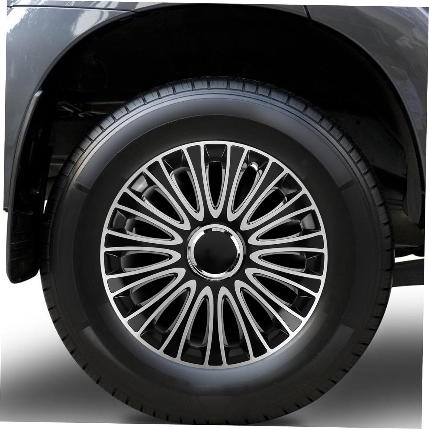 SOLUSTRE 1Pcs Automotive Wheel Hub Cover Replacement Stylish for Car Wheels Design Easy Installation Fit Adds to Vehicle