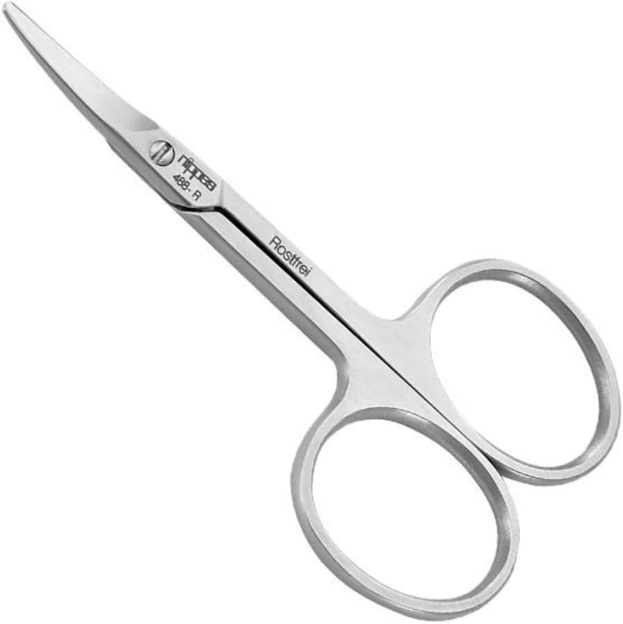 Nippes Solingen Professional Baby Scissors | 8 Cm | Rustproof | Scissors for Shortening Fingernails | Nail Scissors Rounded | Nail Care for Newborns | Quality from Solingen