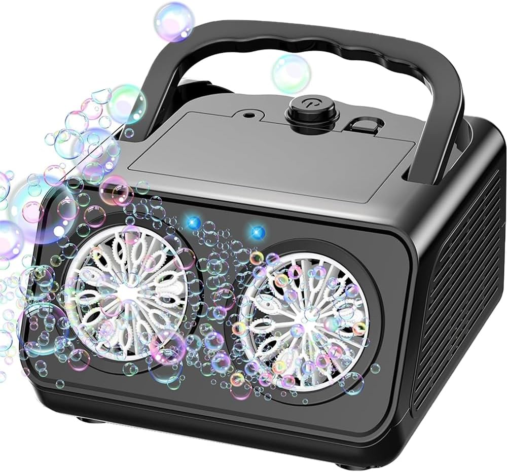 Automatic Bubble Machine,Portable Bubble Maker,Bubble Machine with Handle,Stage Bubble Machine Equipment,For Birthday,Wedding,Party,Garden,Outdoor image number 5