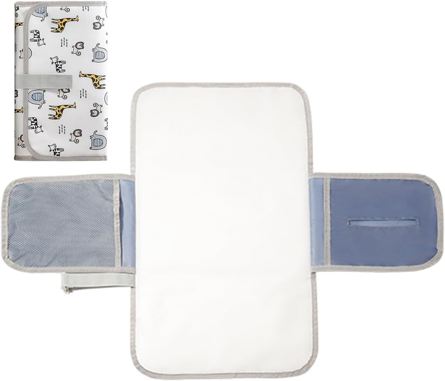 Diaper Changing Pad - Waterproof Diaper Changing Mat - Travel Supplies Stroller Accessories for Nursery Daycare Hospital Postpartum Parents Camping Mom Dad Picnic