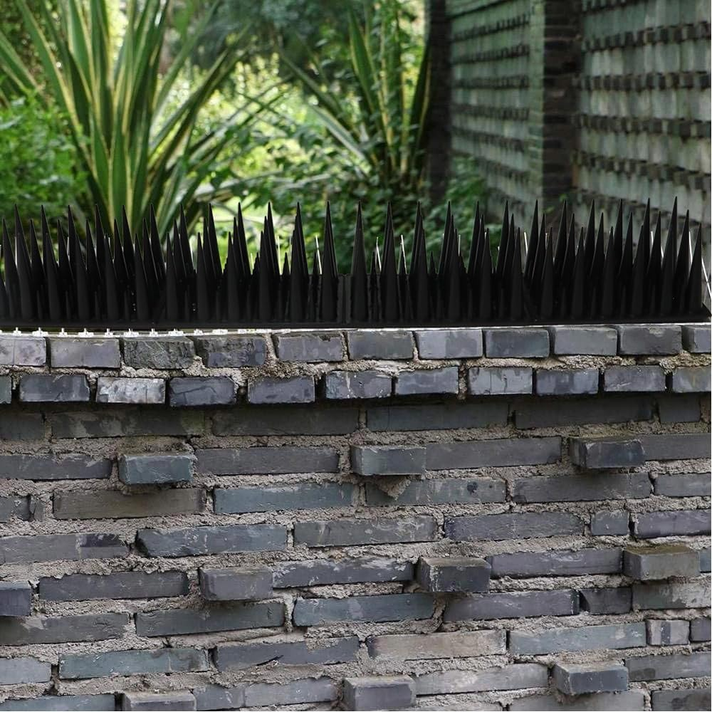 Bird Spikes for Outside,Plastic Fence Spikes anti Climb Spikes for Pigeon Cat Racoon,Windowsill Fence Roof Keeping Birds Away,Keep Birds from Building Nest (24, Black) image number 2