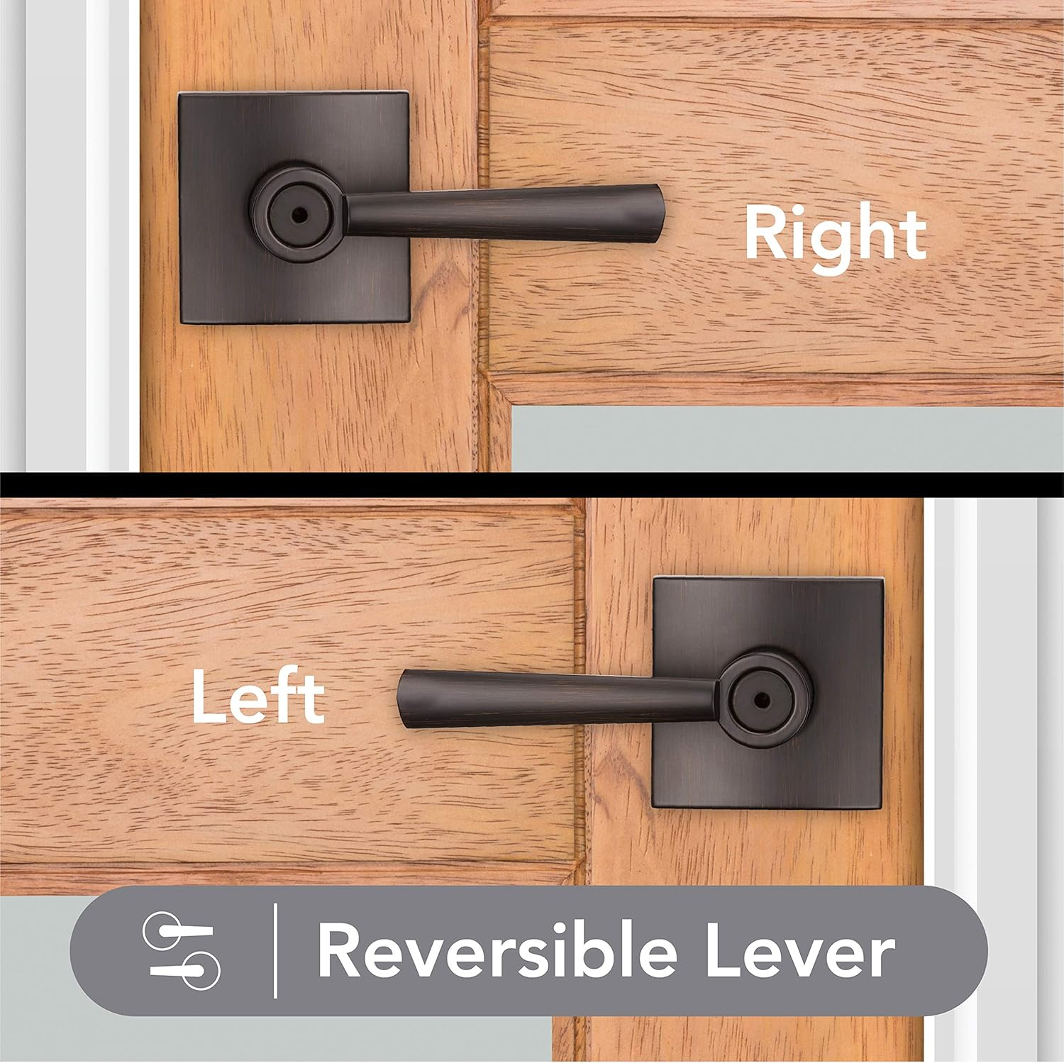 Baldwin 93530-009 353SPL Sqr 11P CP 6AL Lever, Venetian Bronze image number 2