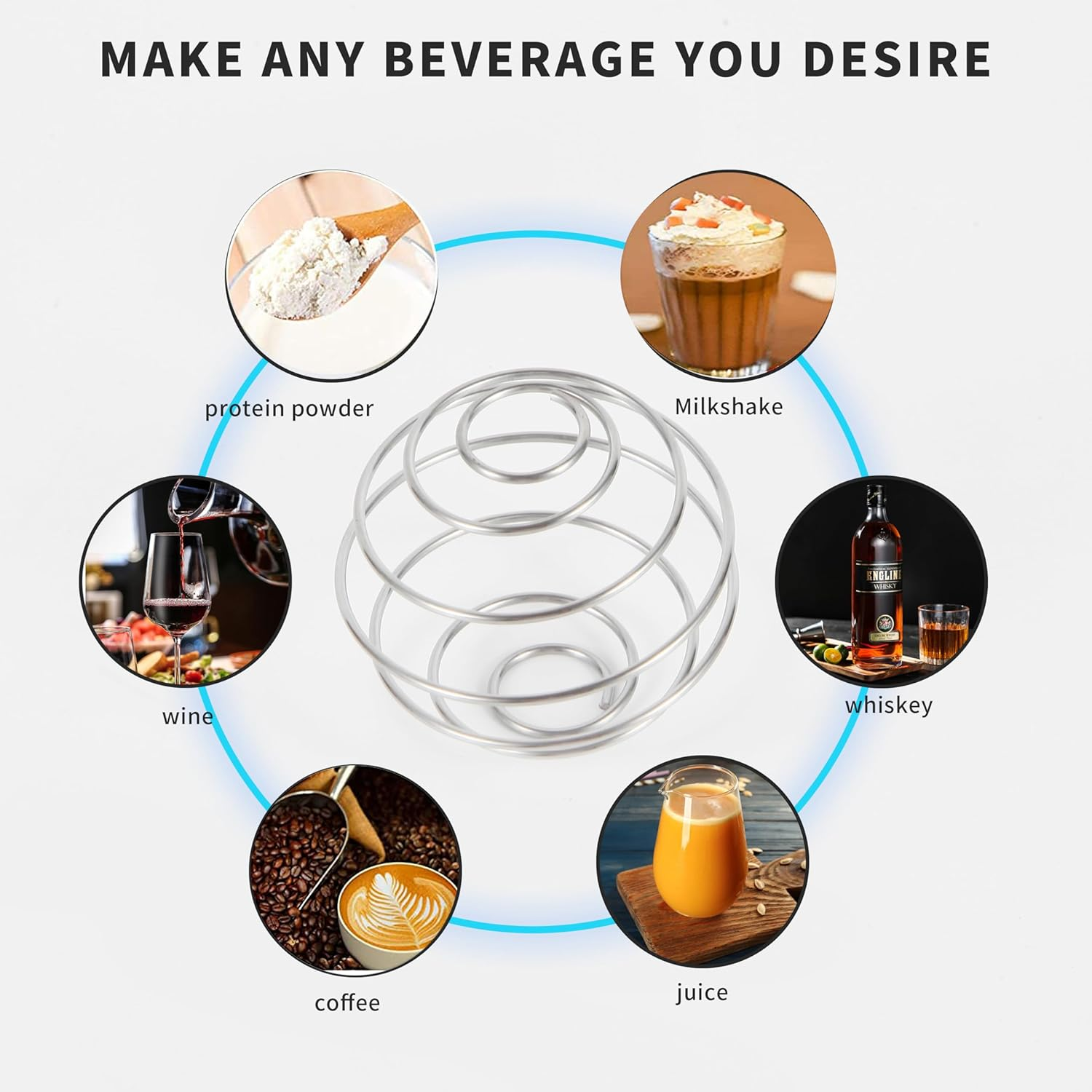 Custelen 4-Pack 2.1-Inch Large Stainless Steel Shaker Balls - 304 Grade for Protein Shakes, Milkshakes, and Salad Dressings - Durable and Easy to Clean image number 5