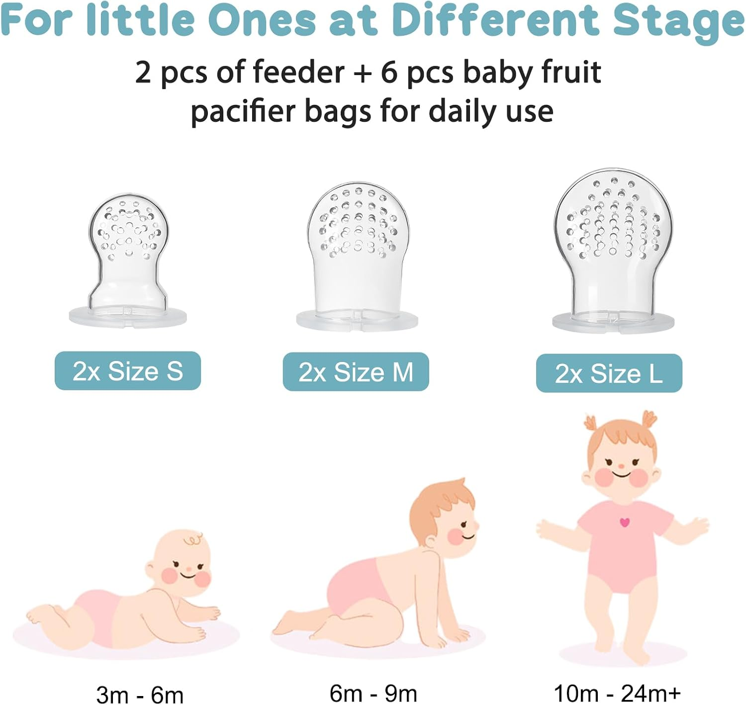 Breastmilk Popsicle Molds, with Baby Food Feeder and Freezer Tray, Additional Silicone Sacs, BPA Free Silicone Feeder for Safe Infant Self Feeding, for Teething Babies and Self-Feeding Babies image number 3