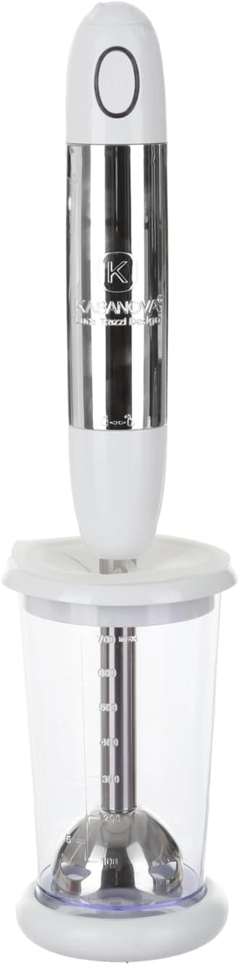 Kasanova Trazzi W400 Submersible Mixer Set White Chrome, ABS Plastic Stainless Steel 18/10 Polypropylene Electronic Components