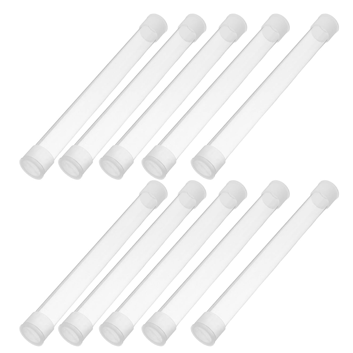 Holibanna 10Pcs Thermometer Storage Case Protective Tube Compact Organizer for Thermometers Portable Needle Holder Safe Travel Container for Home Clinic image number 5