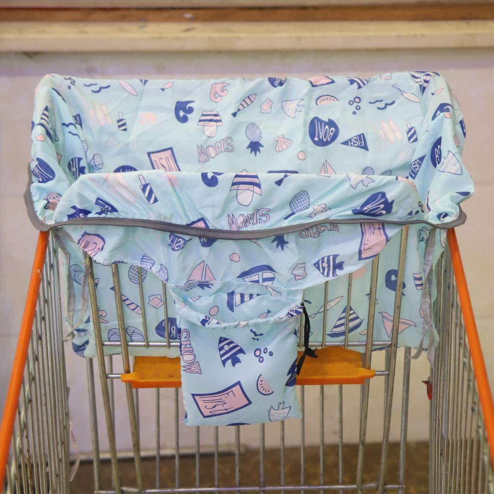 Portable Toddler Shopping Cart Chair Package Cover,Unisex Compact Universal Baby Shopping Trolley Cover Highchair Seat Cushion,Washable Shopping Trolley Cover with Phone Pocket image number 6